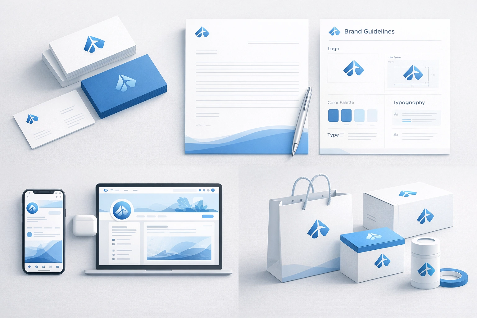 Branding and logo design concept created to demonstrate visual identity design